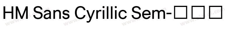 HM Sans Cyrillic Sem字体转换